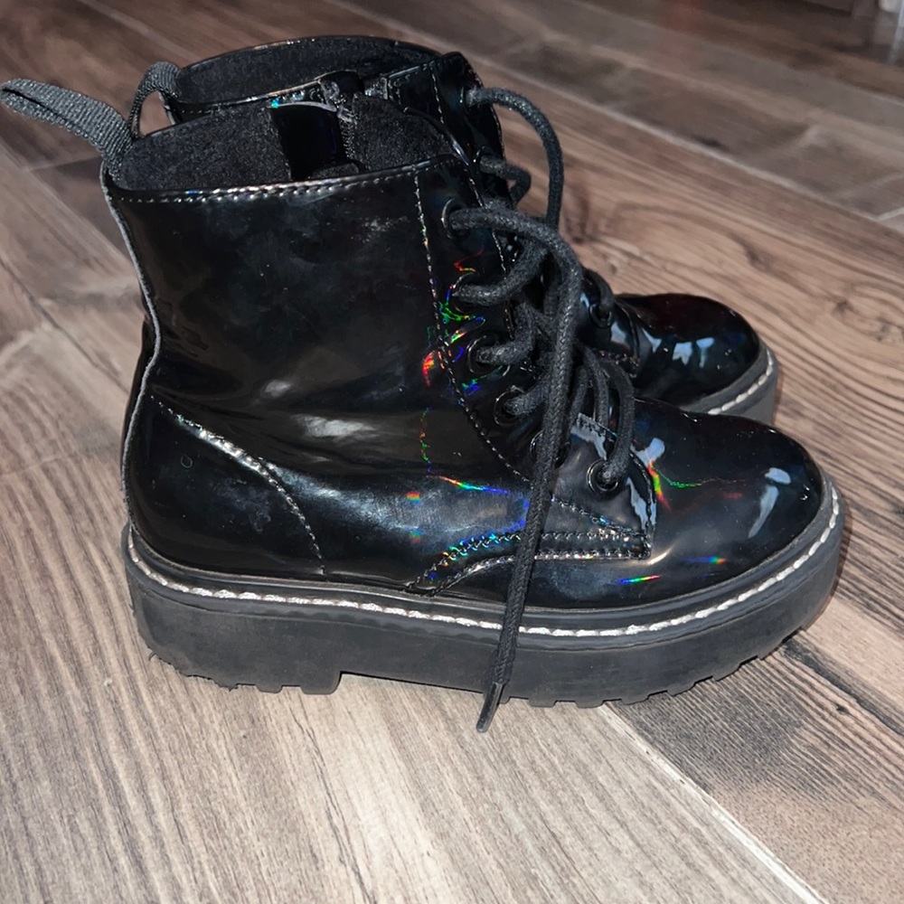 Fur lined H&M kids combat boots
